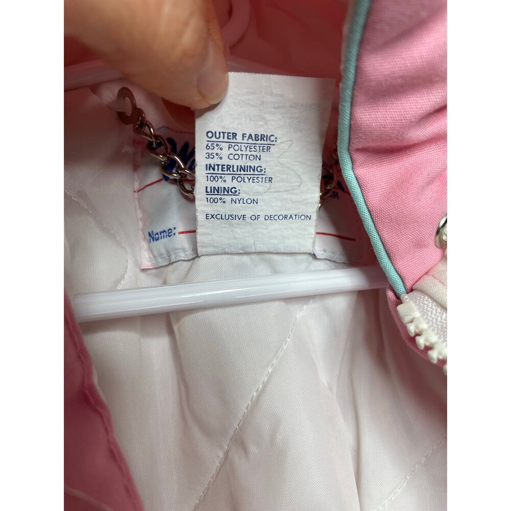 Vintage Weather Tamer Girls Puffy Pink Hooded Jacket Coat Size 6 Made in USA - Picture 3 of 8